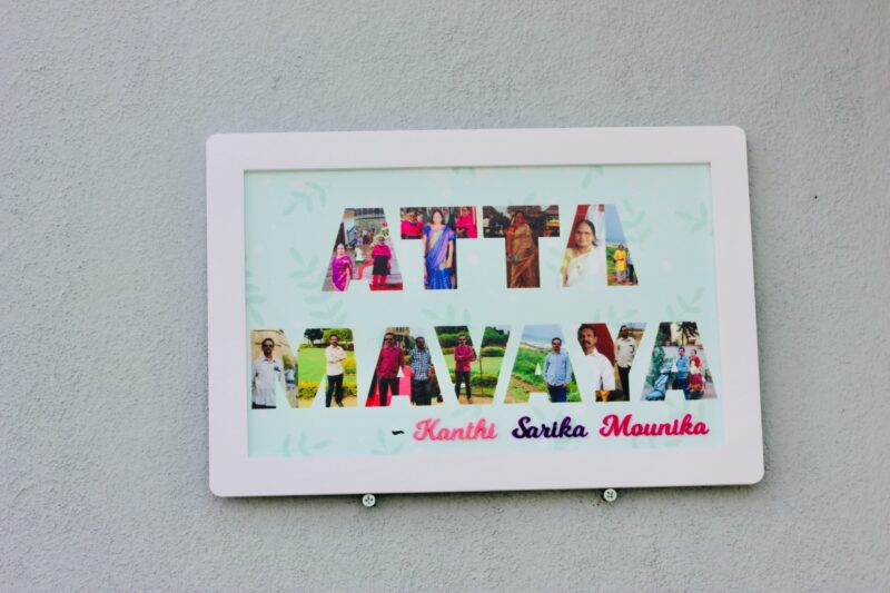 Name Masked picture Frame - Bubbly Decors