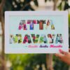 Name Masked picture Frame - Bubbly Decors