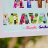 Name Masked picture Frame - Bubbly Decors