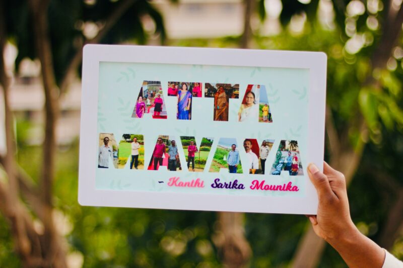 Name Masked picture Frame - Bubbly Decors