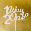 Cake topper for 6 months - Bubbly Decors