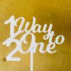 Cake topper for 6 months - Bubbly Decors