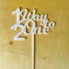 Cake topper for 6 months - Bubbly Decors
