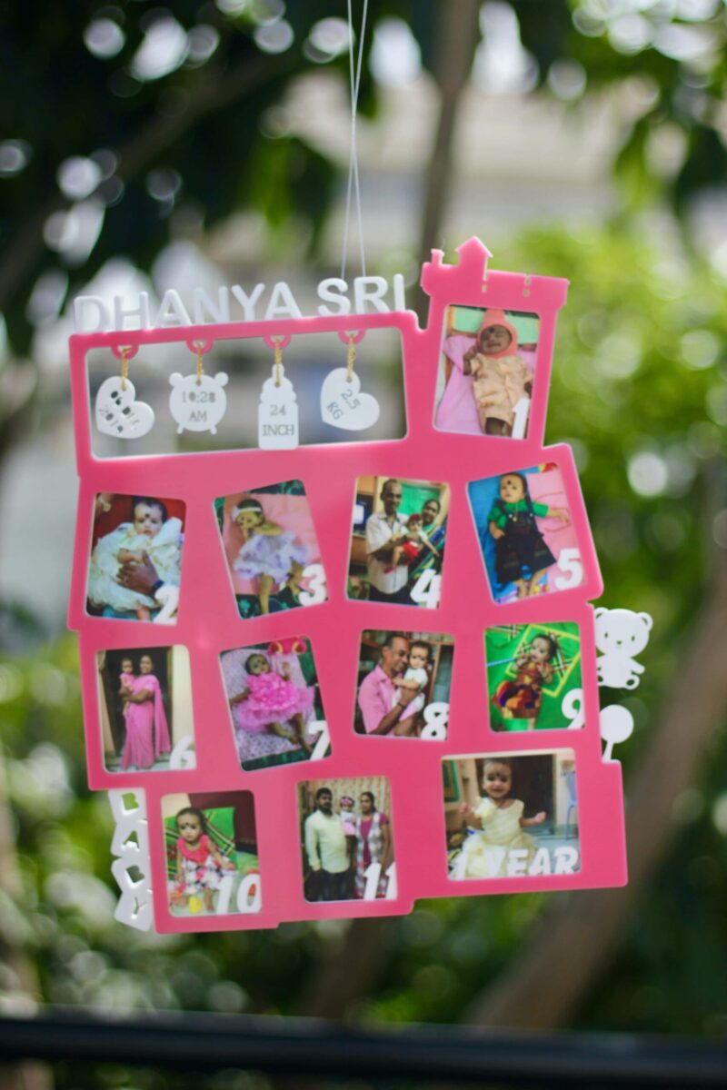 Baby 12 months frame - Bubbly Decors