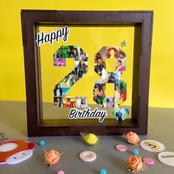 Birthday Box Frame - Bubbly Decors