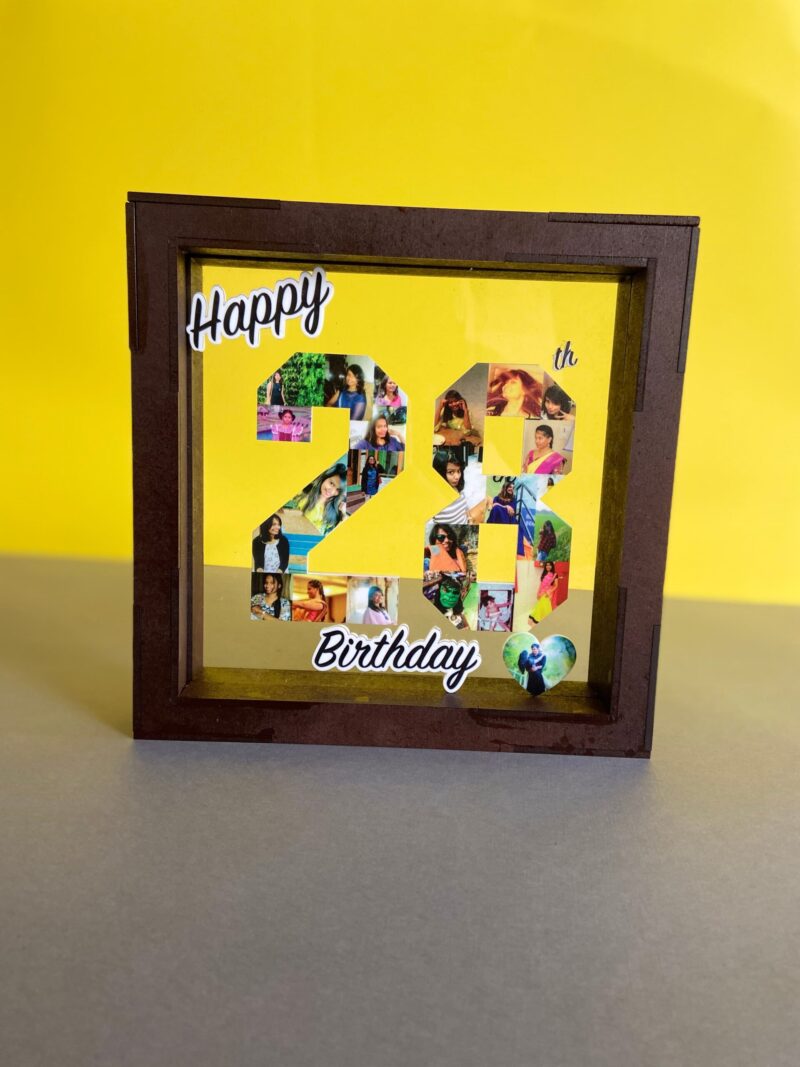 Birthday Box Frame - Bubbly Decors