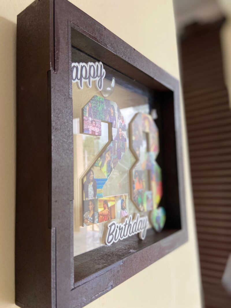 Birthday Box Frame - Bubbly Decors