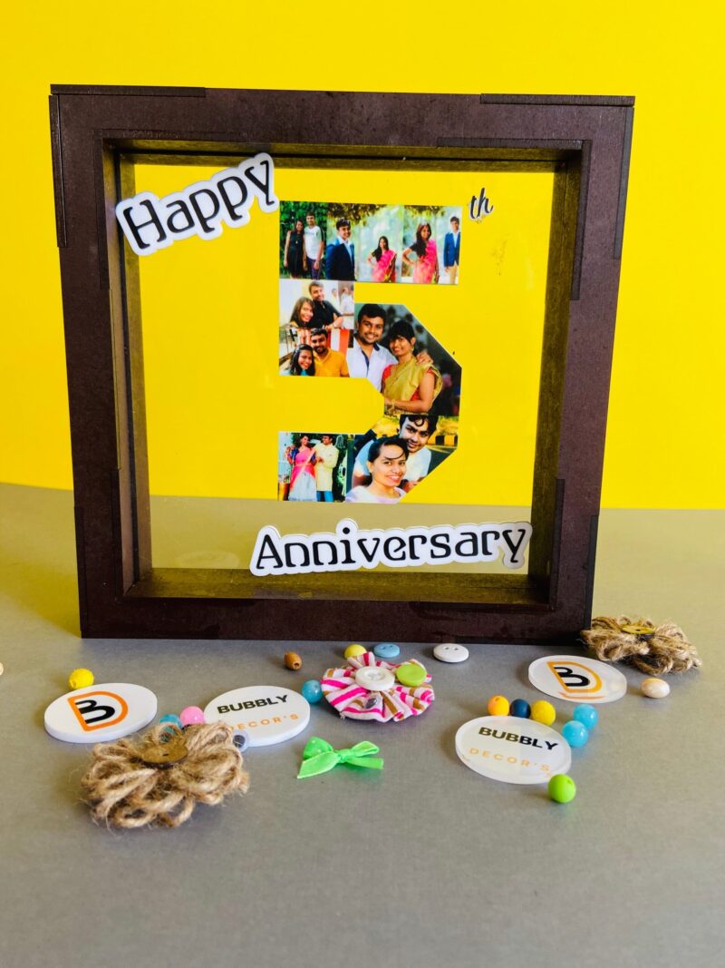Anniversary Box Frame - Bubbly Decors
