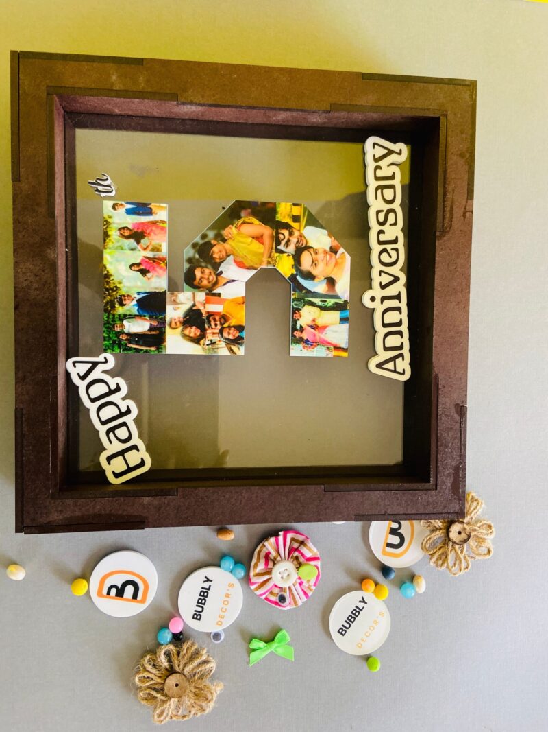 Anniversary Box Frame - Bubbly Decors
