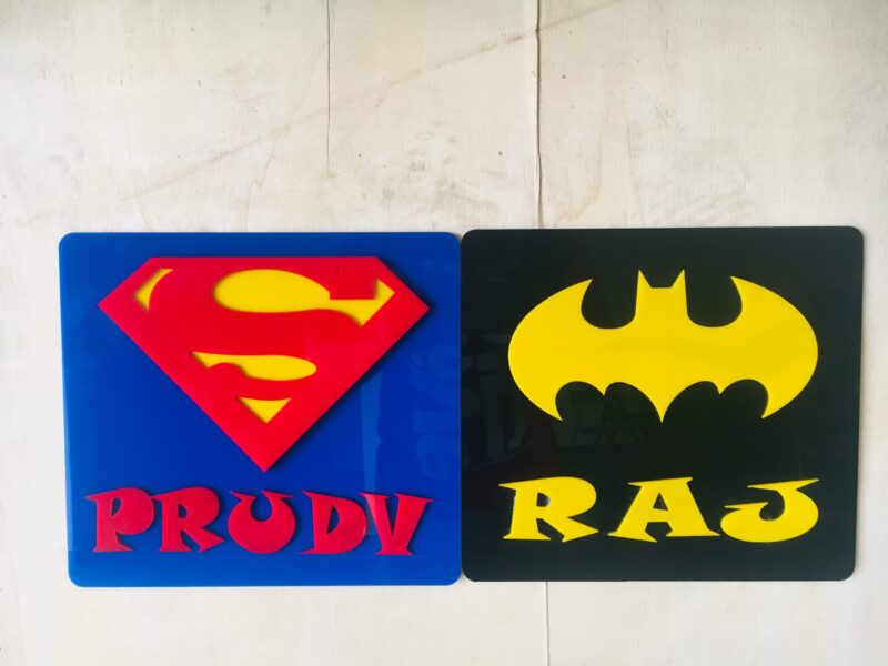 Name Board with symbol - Bubbly Decors