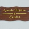 Name Board Wood Veneer - Bubbly Decors