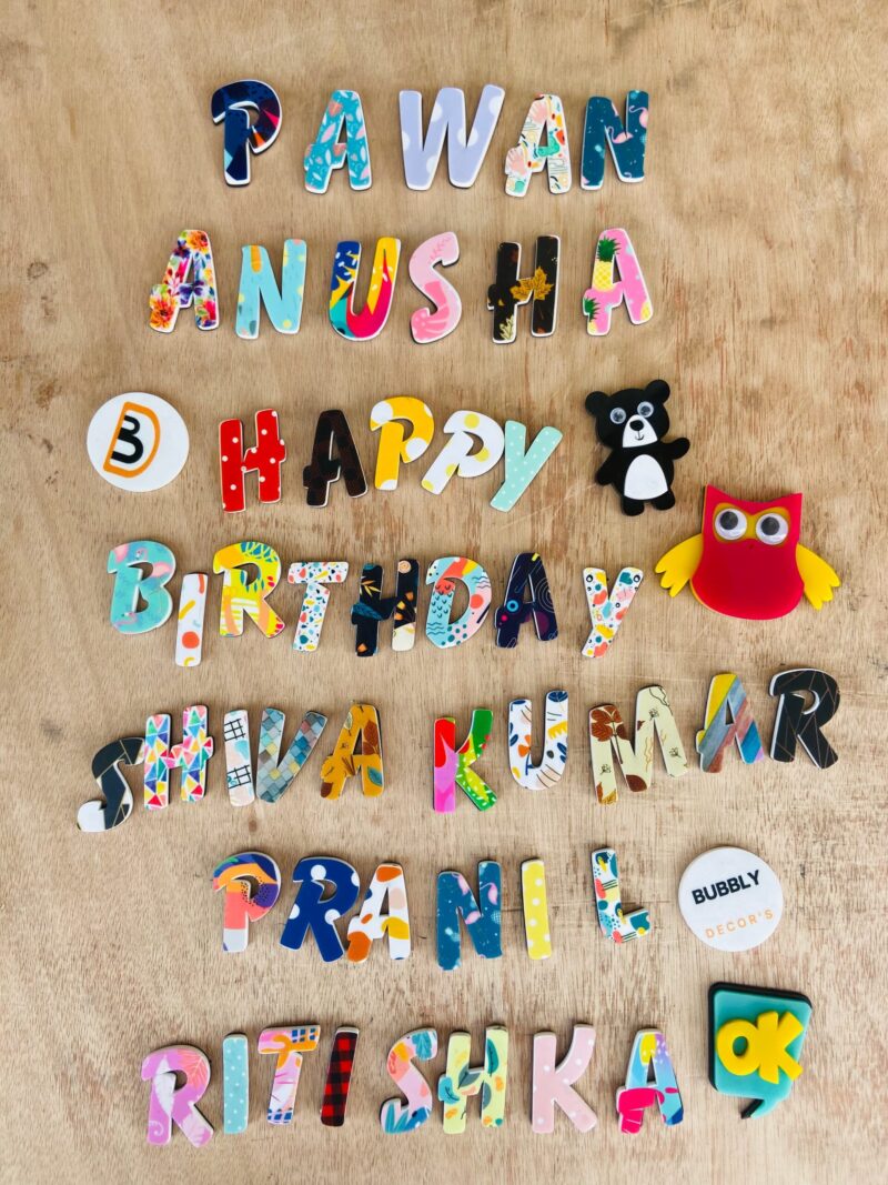 Alphabet Magnets - Bubbly Decors