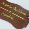 Name Board Wood Veneer - Bubbly Decors