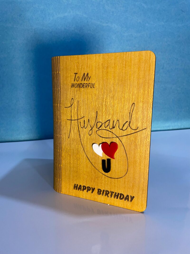 Husband wood greeting - Bubbly Decors