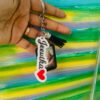 Name photo frame keychain - Bubbly Decors