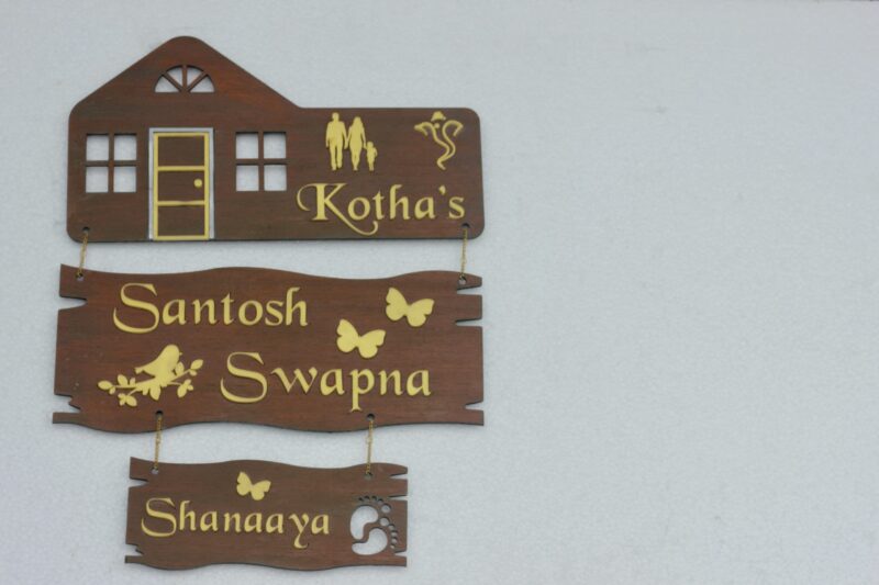 Name Board 3 steps - Bubbly Decors
