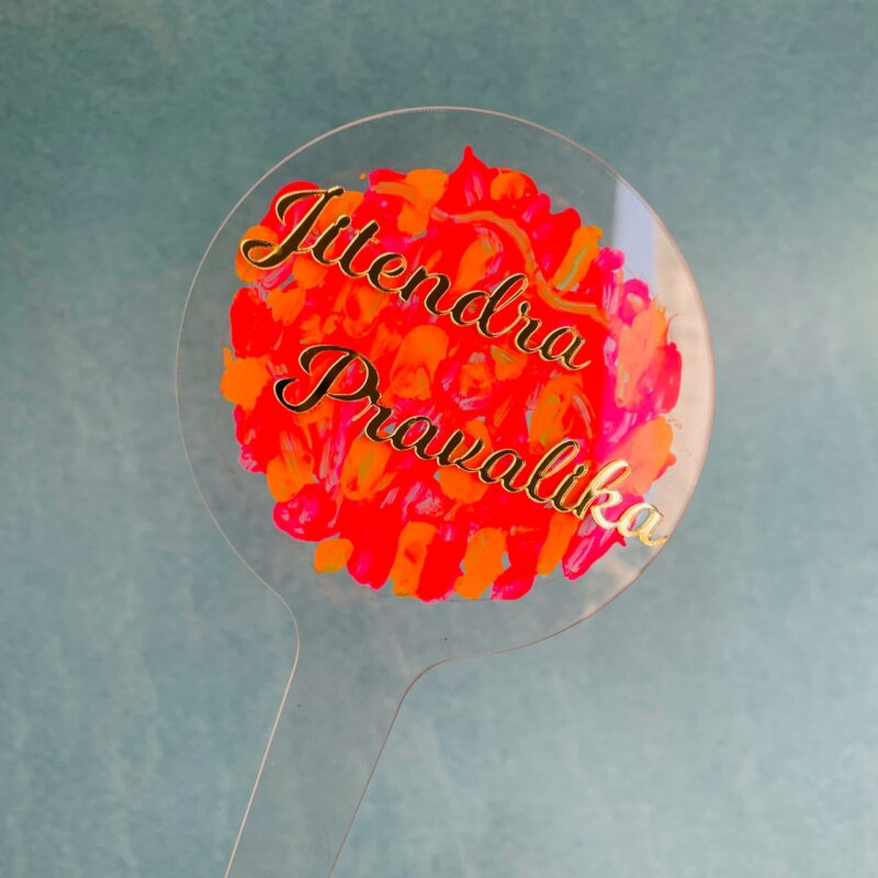 cake topper hand painted - Bubbly Decors
