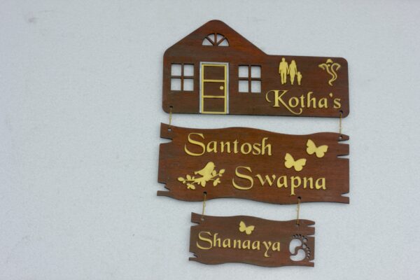 Name Board 3 steps - Bubbly Decors
