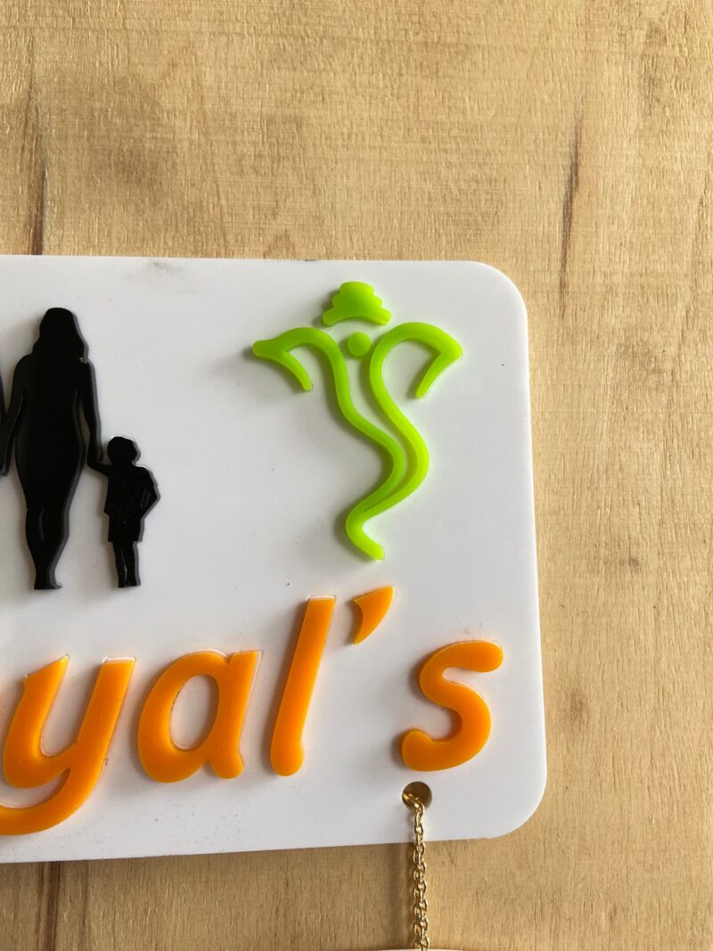 Name Board Family Acrylic - Bubbly Decors
