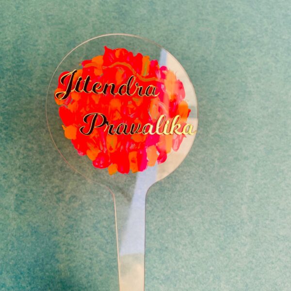 cake topper hand painted - Bubbly Decors