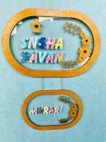 Pattern letters name board - Bubbly Decors