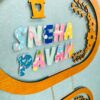 Pattern letters name board - Bubbly Decors