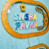 Pattern letters name board - Bubbly Decors