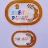 Pattern letters name board - Bubbly Decors
