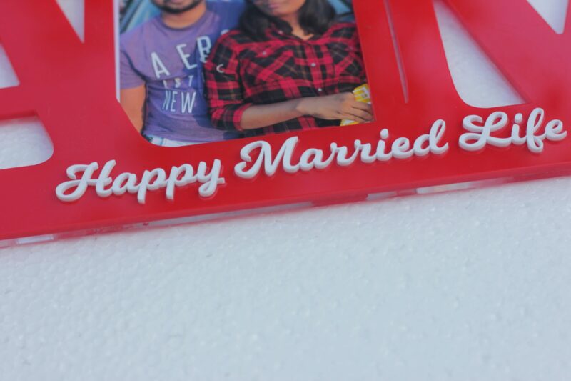Couple Letter Frame - Bubbly Decors