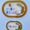 Pattern letters name board - Bubbly Decors