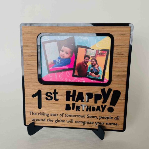 Desk birthday frame - Bubbly Decors
