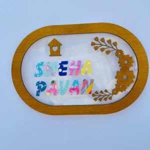 name board pattern letters - Bubbly Decors
