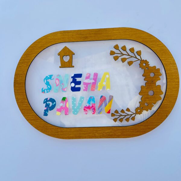 name board pattern letters - Bubbly Decors