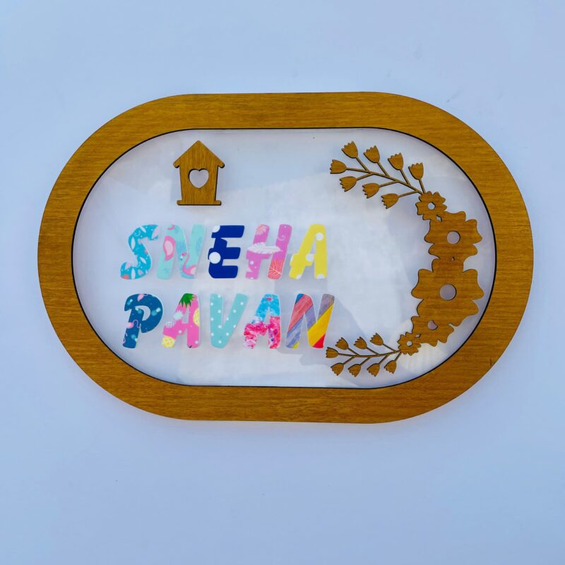 name board pattern letters - Bubbly Decors
