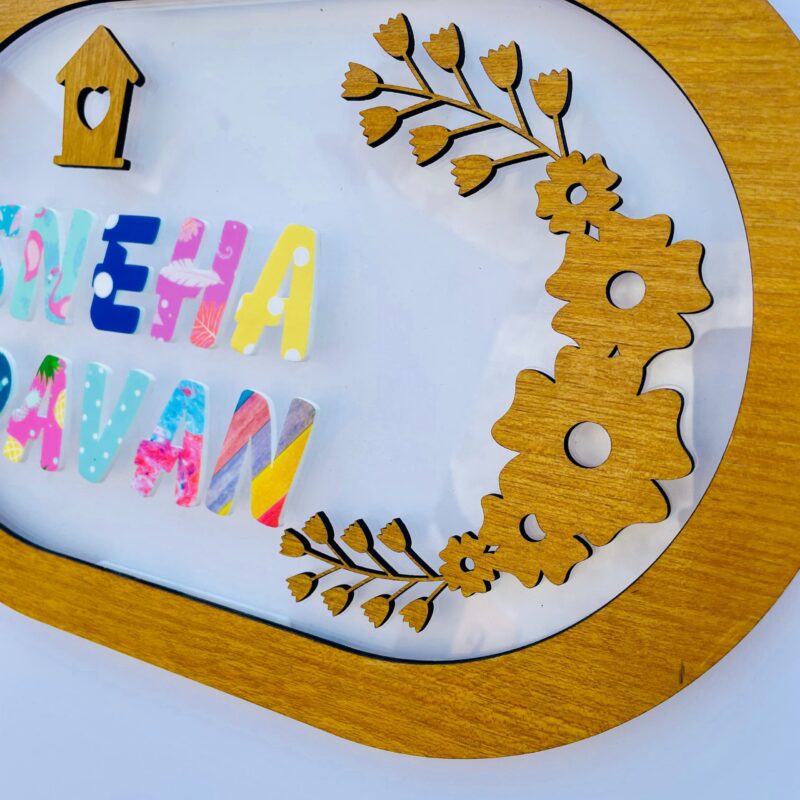 name board pattern letters - Bubbly Decors