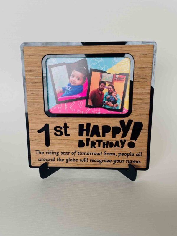 Desk birthday frame - Bubbly Decors