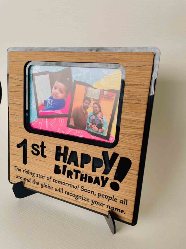 Desk birthday frame - Bubbly Decors