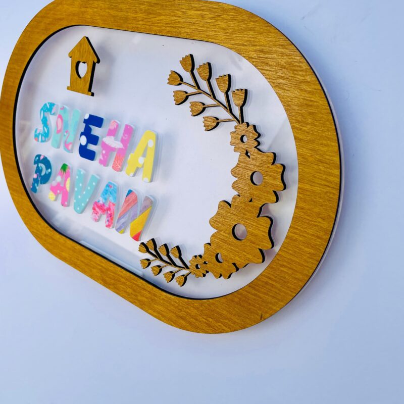 name board pattern letters - Bubbly Decors