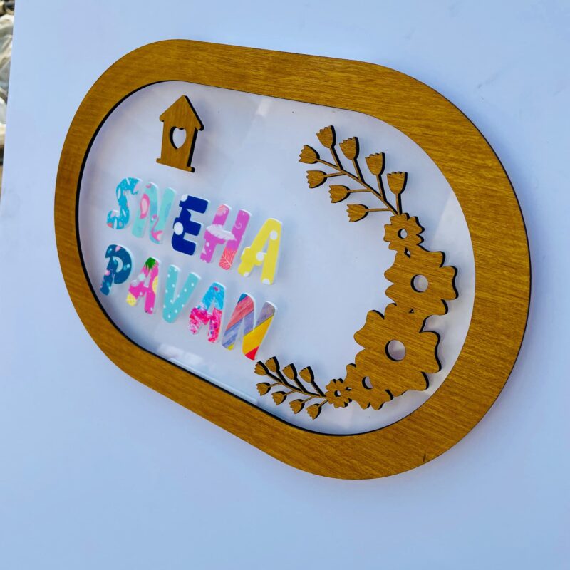 name board pattern letters - Bubbly Decors