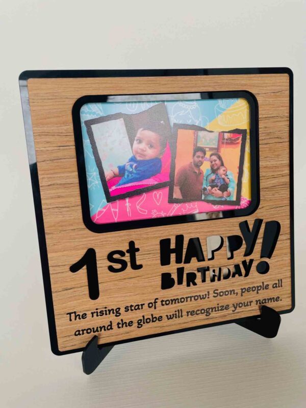 Desk birthday frame - Bubbly Decors