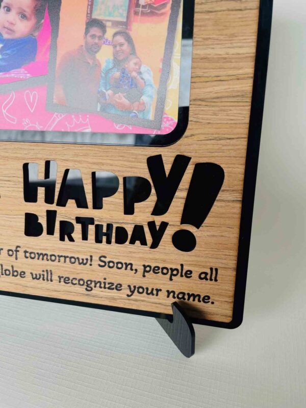 Desk birthday frame - Bubbly Decors