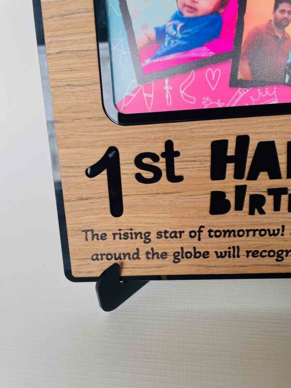 Desk birthday frame - Bubbly Decors