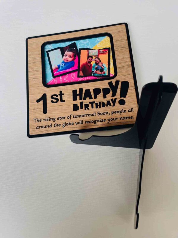 Desk birthday frame - Bubbly Decors