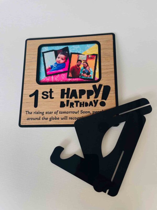 Desk birthday frame - Bubbly Decors