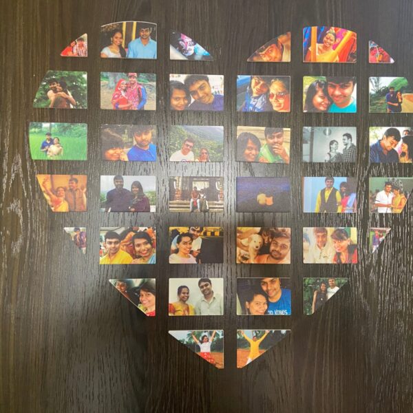 Heart collage wall stick-able - Bubbly Decors