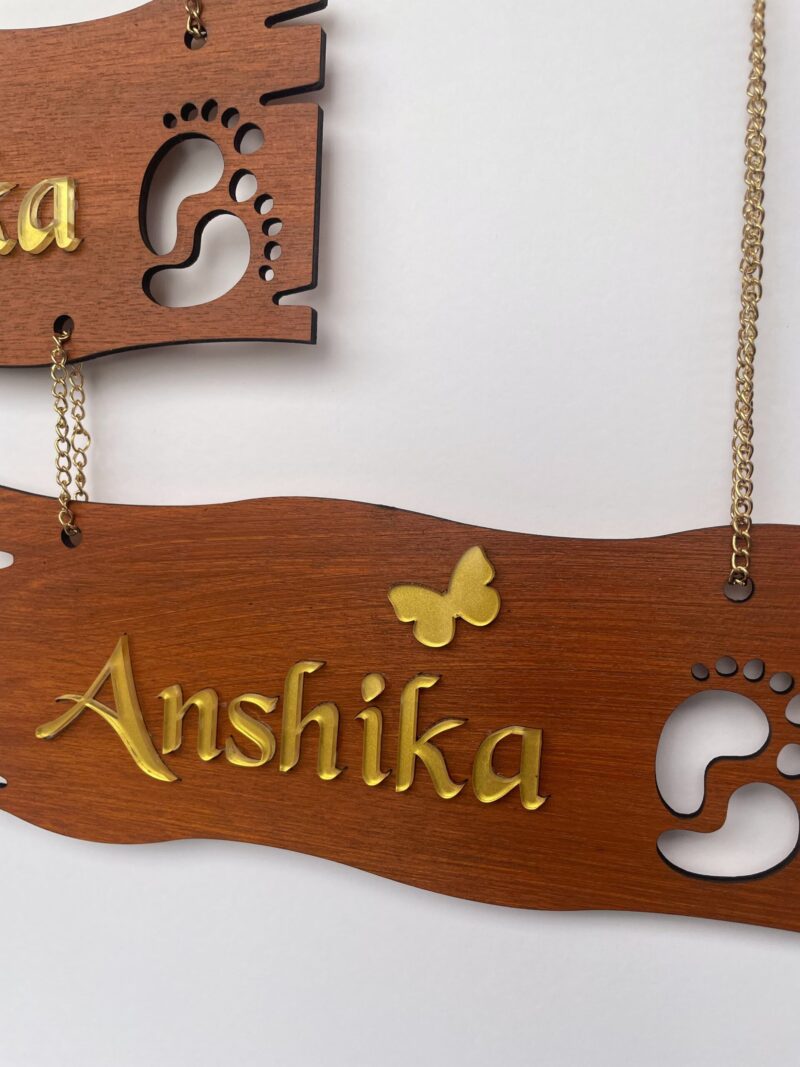 lord venkateswara themed name board - Bubbly Decors