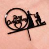 Cake topper ring ceremony - Bubbly Decors