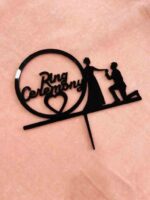 Cake topper ring ceremony - Bubbly Decors