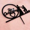 Cake topper ring ceremony - Bubbly Decors