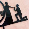 Cake topper ring ceremony - Bubbly Decors